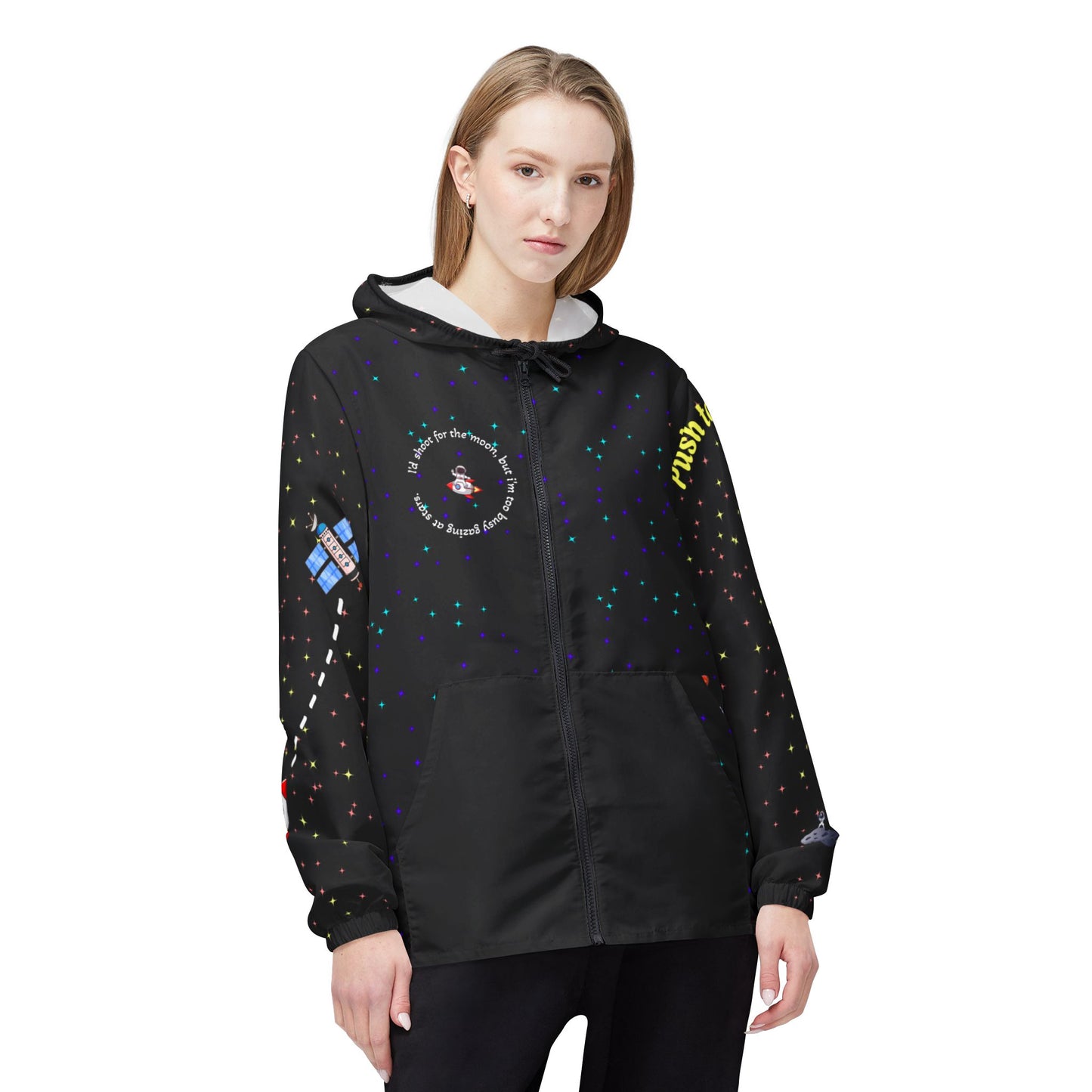 ++Space Collection Galaxy Windbreaker Jacket (Unisex) (Water resistant)++