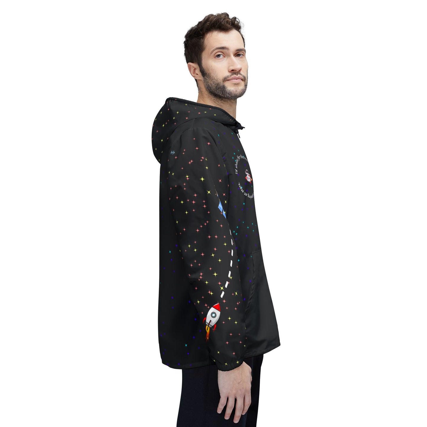 ++Space Collection Galaxy Windbreaker Jacket (Unisex) (Water resistant)++