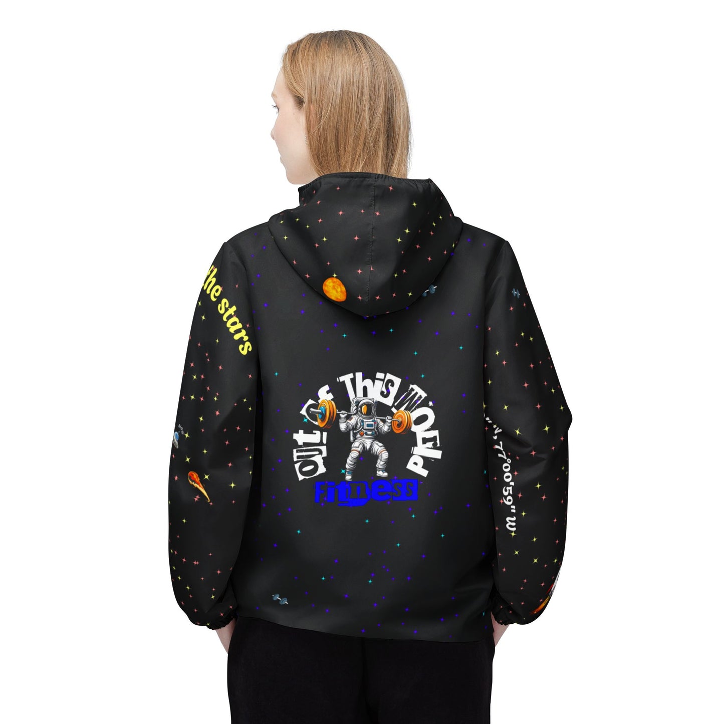 ++Space Collection Galaxy Windbreaker Jacket (Unisex) (Water resistant)++