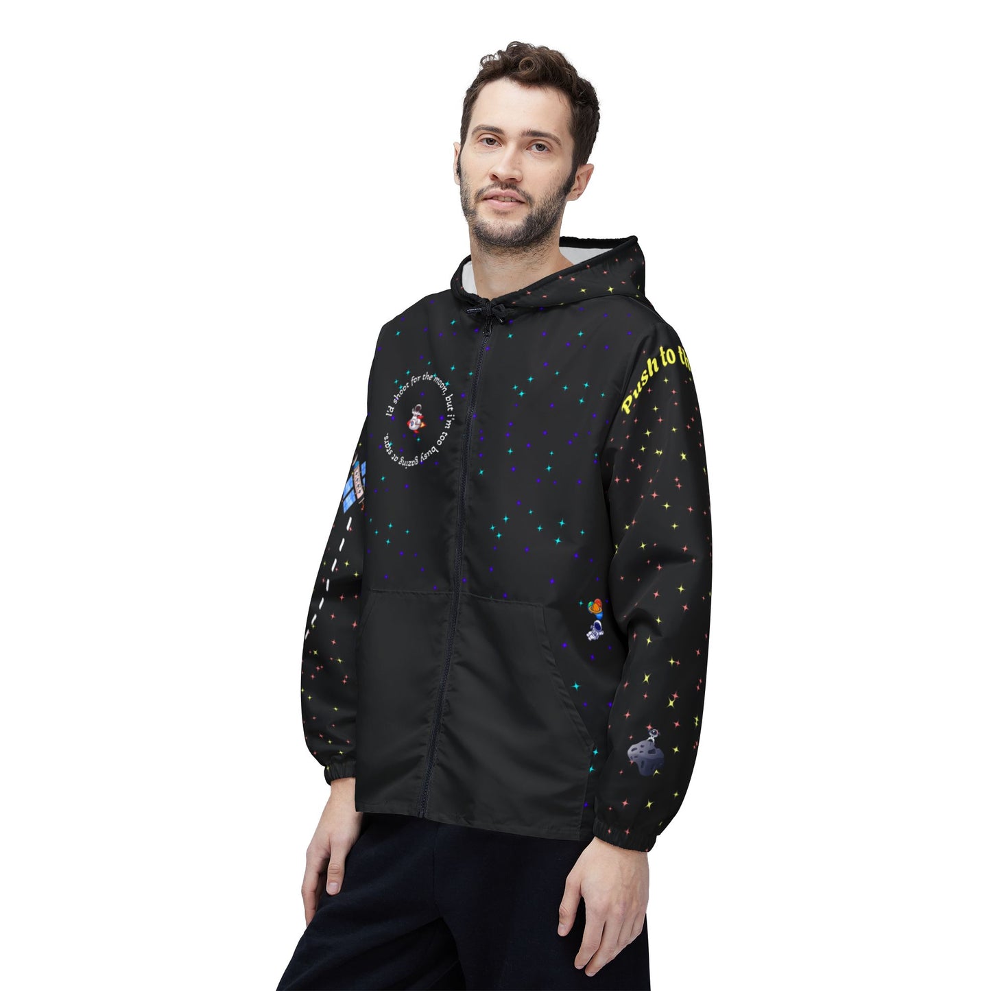 ++Space Collection Galaxy Windbreaker Jacket (Unisex) (Water resistant)++